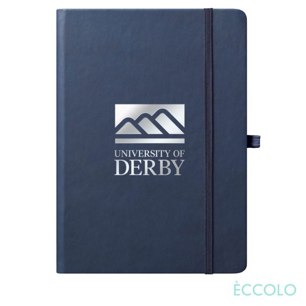 Eccolo® Cool Journal - (L) 7"x9¾" Navy Blue