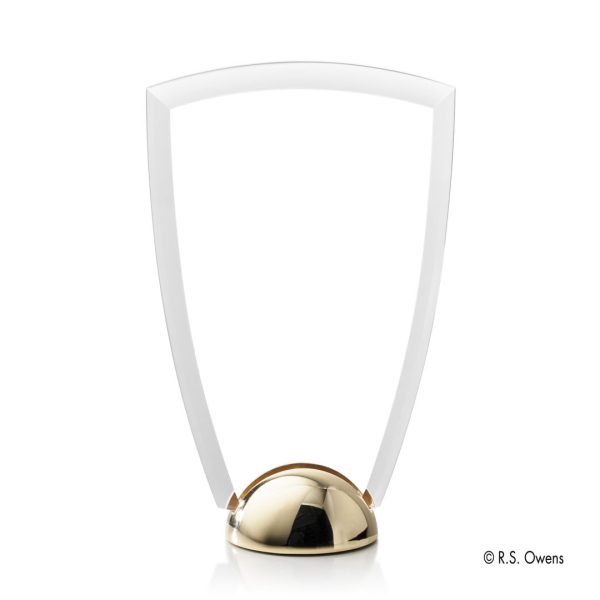 VividPrint™ Award - Arch Hemisphere/Bright Gold 6½" - Image 2