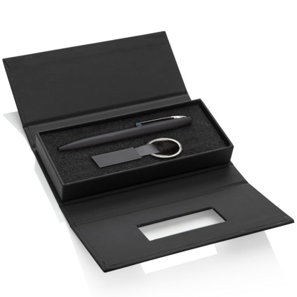 Banos Pen/Keyring Gift Set - Blue - Image 2